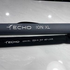 ECHO Ion-XL 790-4 9’0 #7 Line Fly Fishing Rod with Case New  Never Used